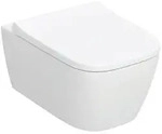 Geberit iCon Set Wand-WC Tiefsp&uuml;ler geschlossenes Design, TurboFlush, mit WC-Sitz,