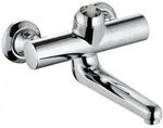 Kludi PROVITA Aufputz Wannen-Einhebelmischer ohne Hebel, Ausladung 25,5 cm,