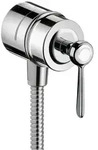 AXOR Montreux Fixfit Wandanschluss Stop mit Abstellventil und Hebelgriff,