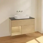 Villeroy & Boch Finion Waschtischunterschrank 100 cm mit Regalelement links und