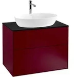 Villeroy & Boch Finion Waschtischunterschrank 80 cm mit Abdeckplatte, Badm&ouml;bel,