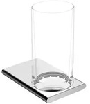 Keuco EDITION 400 Glashalter mit Echtkristallglas, Accessoires, 11550019000, chrom