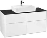 Villeroy & Boch Finion Waschtischunterschrank 120 cm mit Abdeckplatte, Badm&ouml;bel,