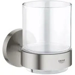 GROHE Start Glas mit Halter, Accessoires, 41194DC0, supersteel