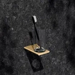 Keuco EDITION 400 Glashalter mit Echtkristallglas, Accessoires, 11550259000,...