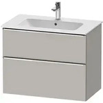 Duravit D-Neo Waschtischunterbau f&uuml;r Becken mittig 81 x 62,5 cm, 2 Ausz&uuml;ge,...
