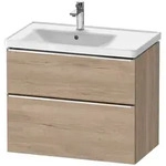 Duravit D-Neo Waschtischunterbau f&uuml;r Becken links 78,4 x 62,5 cm, 2 Ausz&uuml;ge,...