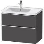 Duravit D-Neo Waschtischunterbau f&uuml;r Becken links 78,4 x 62,5 cm, 2 Ausz&uuml;ge,...