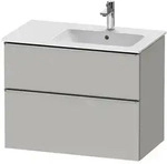 Duravit D-Neo Waschtischunterbau f&uuml;r Becken rechts 81 x 62,5 cm, 2 Ausz&uuml;ge,...
