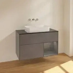 Villeroy & Boch Finion Waschtischunterschrank 100 cm mit Regalelement rechts und