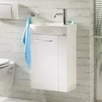Fackelmann SBC Waschtischunterschrank 44 cm mit 1 T&uuml;r, Anschlag links,...