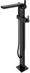 Keuco EDITION 11 Black Selection Einhebel-Wannenmischer, freistehend, mit