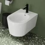 hansgrohe EluPura S Wand Bidet 540 mit Hahnloch und &Uuml;berlauf, SmartClean,