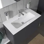 Duravit ME by Starck Waschtisch 83 x 40 cm, mit &Uuml;berlauf, mit 1 Hahnloch,