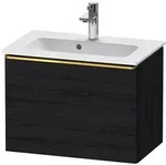 Duravit D-Neo Waschtischunterbau Compact 61 x 44 cm, 1 Auszug, Griff gold...