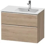 Duravit D-Neo Waschtischunterbau f&uuml;r Becken rechts 81 x 62,5 cm, 2 Ausz&uuml;ge,...