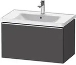 Duravit D-Neo Waschtischunterbau 78,4 x 44 cm, 1 Auszug, Griff chrom, Badm&ouml;bel,