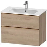 Duravit D-Neo Waschtischunterbau f&uuml;r Becken mittig 81 x 62,5 cm, 2 Ausz&uuml;ge,...