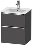 Duravit D-Neo Waschtischunterbau 51 x 62,5 cm, 2 Ausz&uuml;ge, Griff chrom,...