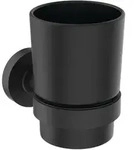 Ideal Standard IOM Zahnbecher satiniertes Glas, Accessoires, A7928XG, Silk Black