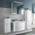 Pelipal Serie 6005 Badm&ouml;bel-Set 82 cm, inkl. Spiegelschrank, Highboard und