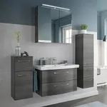 Pelipal Serie 6005 Badm&ouml;bel-Set 82 cm, inkl. Spiegelschrank, Highboard und
