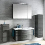 Pelipal Serie 6005 Badm&ouml;bel-Set 97 cm, inkl. Spiegelschrank, Highboard und