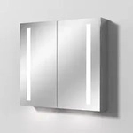 Sanipa Reflection Aluminium-Spiegelschrank ALEX 80 mit LED-Beleuchtung,...