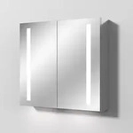 Sanipa Reflection Aluminium-Spiegelschrank ALEX 80 mit LED-Beleuchtung,...