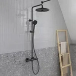 Ideal Standard Lastani Duschsystem mit Brausethermostat Aufputz, Badarmaturen,