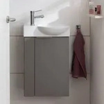 Fackelmann SBC Mini-Waschtischunterschrank 45 cm Anschlag rechts, Badm&ouml;bel, 86070,