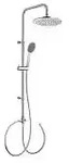 Kronenbach Duschsystem Aufputz ohne Armatur, mit Kopfbrause &Oslash; 22,5 cm, rund,