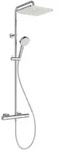 Ideal Standard Ceratherm T25 N Duschsystem, Kopfbrause eckig, 8 l/min, Badarmaturen,