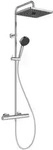 Ideal Standard Ceratherm T25+ Duschsystem, Kopfbrause eckig, Badarmaturen,...