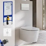 Kronenbach Tube Wand-WC sp&uuml;lrandlos Komplettset wrapover, Badkeramik,