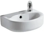 Ideal Standard Connect Handwaschbecken 35 cm, mit 1 Hahnloch, mit &Uuml;berlauf,