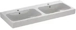 Geberit iCon Doppelwaschtisch 120 cm 124120000, Badkeramik, wei&szlig;