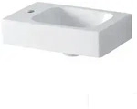 Geberit iCon Handwaschbecken 38 cm mit Hahnloch links, Badkeramik, 124836000,...