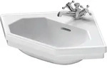Duravit 1930 Eck-Handwaschbecken 59,5 cm, Badkeramik, 0793420000, wei&szlig;