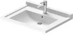 Duravit Starck 3 Waschtisch Vital 70 cm mit 1 Hahnloch, Badkeramik, 0309700000, wei&szlig;