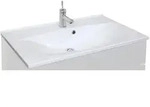 Fackelmann CAPRI Gussmarmorbecken 80 x 50 cm, Badkeramik, 89940, wei&szlig;