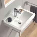 Duravit Starck 3 Waschtisch 50 cm mit 1 Hahnloch, Badkeramik, 0300500000, wei&szlig;