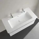 Villeroy & Boch Venticello Schrankwaschtisch 100 x 50 cm, mit 2 Hahnl&ouml;chern, mit