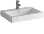 Geberit iCon Aufsatzwaschtisch 60 cm mit Hahnloch, Badkeramik, 124560000, wei&szlig;