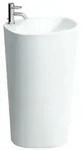 LAUFEN Palomba Waschtisch 52 x 43,5 cm mit integrierter S&auml;ule und 1 Hahnloch,