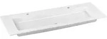 Keuco Royal 60 Keramik-Doppelwaschtisch 140,5 cm f&uuml;r 1-Loch Amturen, Badkeramik,