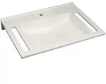 Geberit Publica Waschbecken 70 x 55 cm mit 1 Hahnloch mittig, Badkeramik, 402170016,