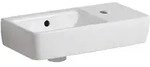 Geberit Renova Compact Handwaschbecken 50 cm, asymmetrisch mit Hahnloch rechts,