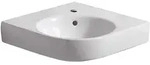 Geberit Renova Compact Eckwaschtisch 50 cm, Badkeramik, 226150000, wei&szlig;