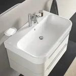 Duravit Happy D.2 M&ouml;belwaschtisch 80 cm mit 1 Hahnloch, Badkeramik, 2318800000,